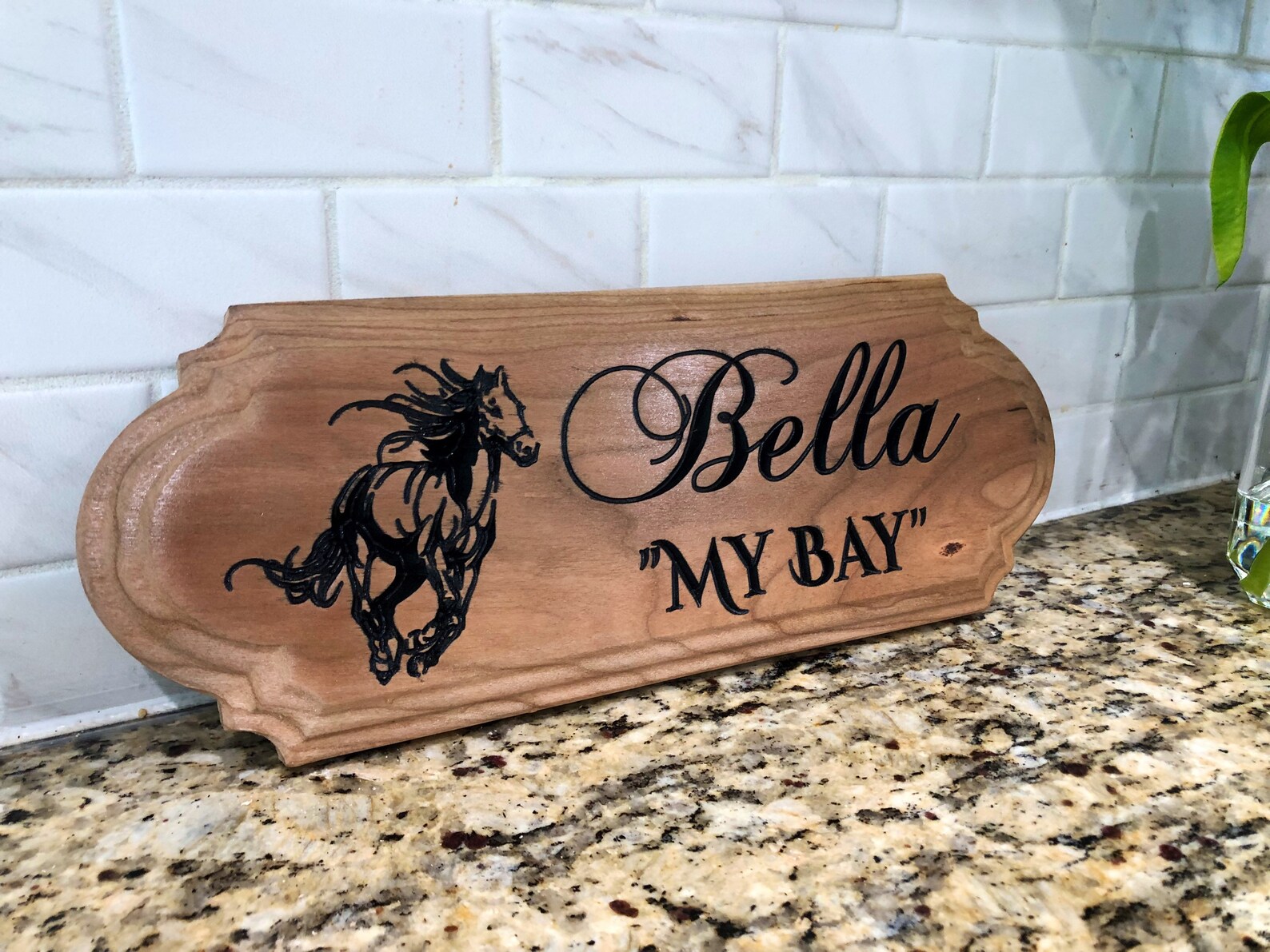 Horse Stall Plaque custom stall names name plate horse name Etsy