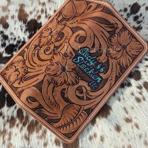 Custom Tooled Leather Rodeo Wallet - Etsy