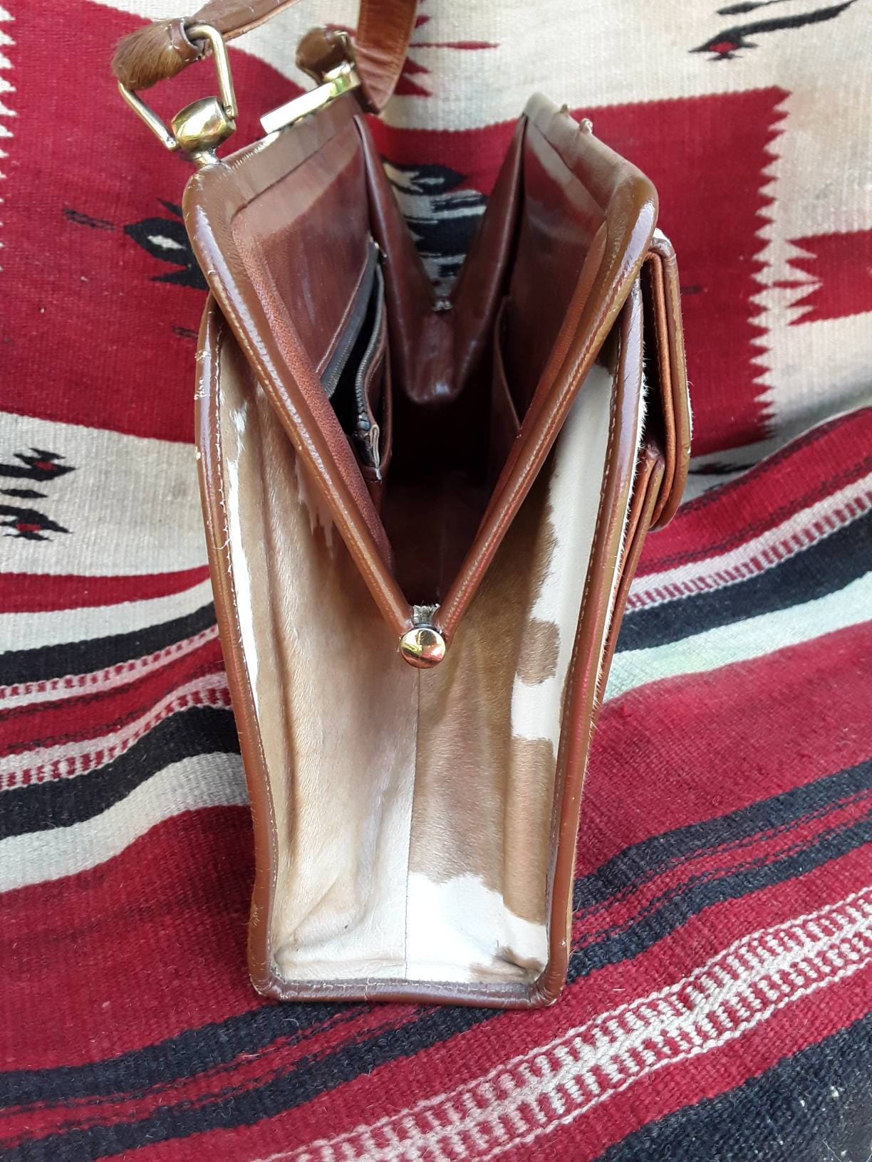 Vintage Artmex Cowhide Leather Purse