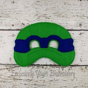 Turtle Children&#39;s Felt Mask  - Costume - Theater - Dress Up - Halloween - Face Mask - Pretend Play - Party Favor