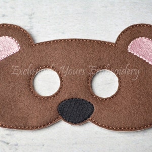 Bear Children&#39;s Mask  - Costume - Theater - Dress Up - Halloween - Face Mask - Pretend Play - Party Favor -  - Cosplay