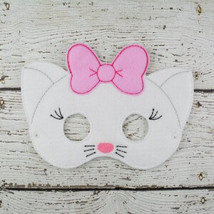 Marie Kitty  Children&#39;s Felt Mask  - Costume - Theater - Dress Up - Halloween - Face Mask - Pretend Play - Party Favor