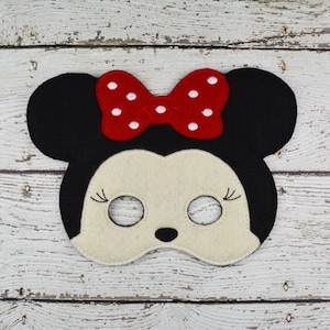 Mrs Mouse Childrens Felt Mask  - Costume - Theater - Dress Up - Halloween - Face Mask - Pretend Play - Party Favor - Adult Costume - Cosplay