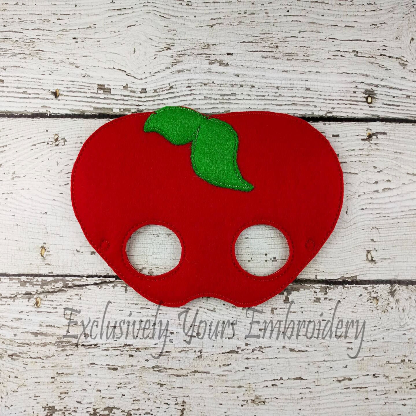 Apple Children's Felt Mask Costume Theater Dress Up