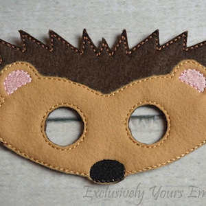 Hedgehog Children&#39;s Mask  - Costume - Theater - Dress Up - Halloween - Face Mask - Pretend Play - Party Favor - Adult Costume - Cosplay