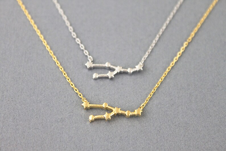 Taurus Necklace Zodiac Necklace Taurus Zodiac necklace Constellation Jewelry Gift for Friends image 6