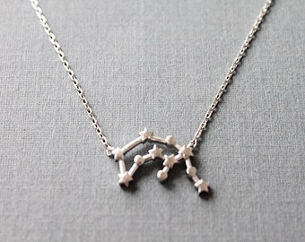 Aquarius Constellation Necklace  Aquarius Necklace  Zodiac necklace Constellation Jewelry