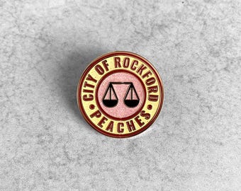 ROCKFORD PEACHES Lapel Pin