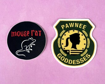 PARKS & REC Vinyl Stickers, choose one or both