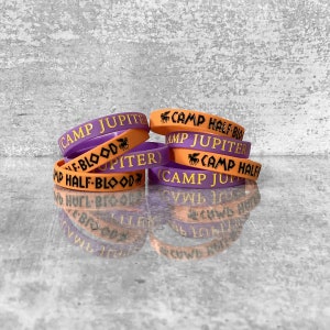 Camp Half-Blood / Camp Jupiter Silicone Bracelets ONE OF EACH