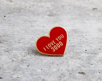 LOVE YOU.  Lapel pin.