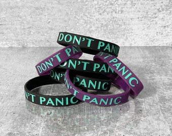 SALE -- DON'T PANIC Silicone Bracelet