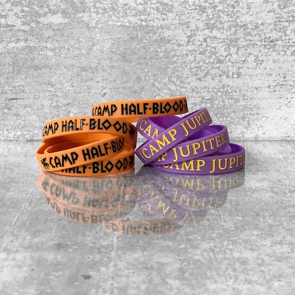 Camp Half-Blood / Camp Jupiter Silicone Bracelets