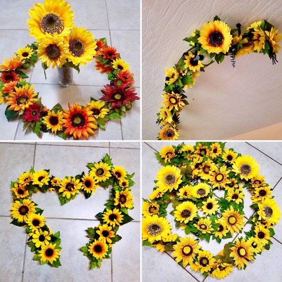 Sunflower Wedding Decorations custom Length/color Flower | Etsy Sunflower Wedding Decorations custom Length/color  Flower | Etsy