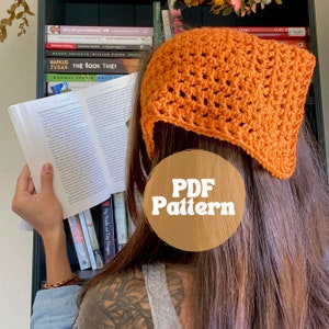 Crochet Pattern / Easy Crochet Pattern / Crochet Bandana / 1.5 hour Crochet Bandana / Crochet Pattern with Photos / PDF Crochet Pattern
