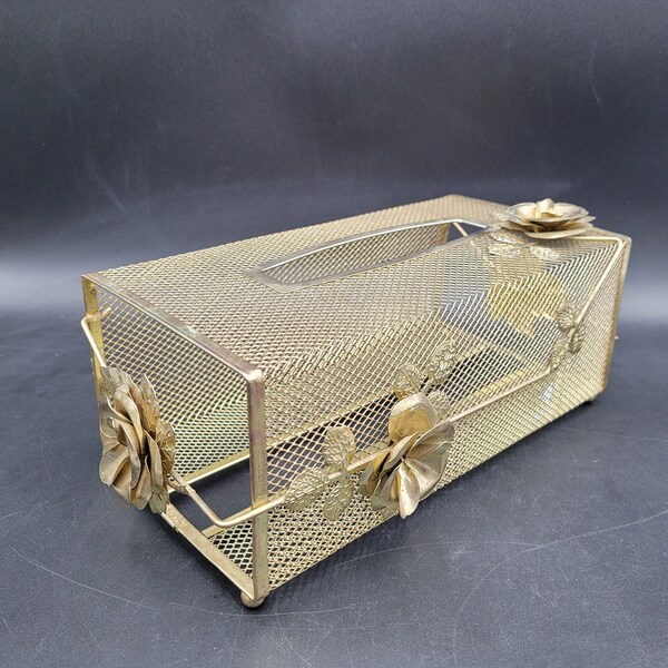 Brass Tissue Box Holder Etsy