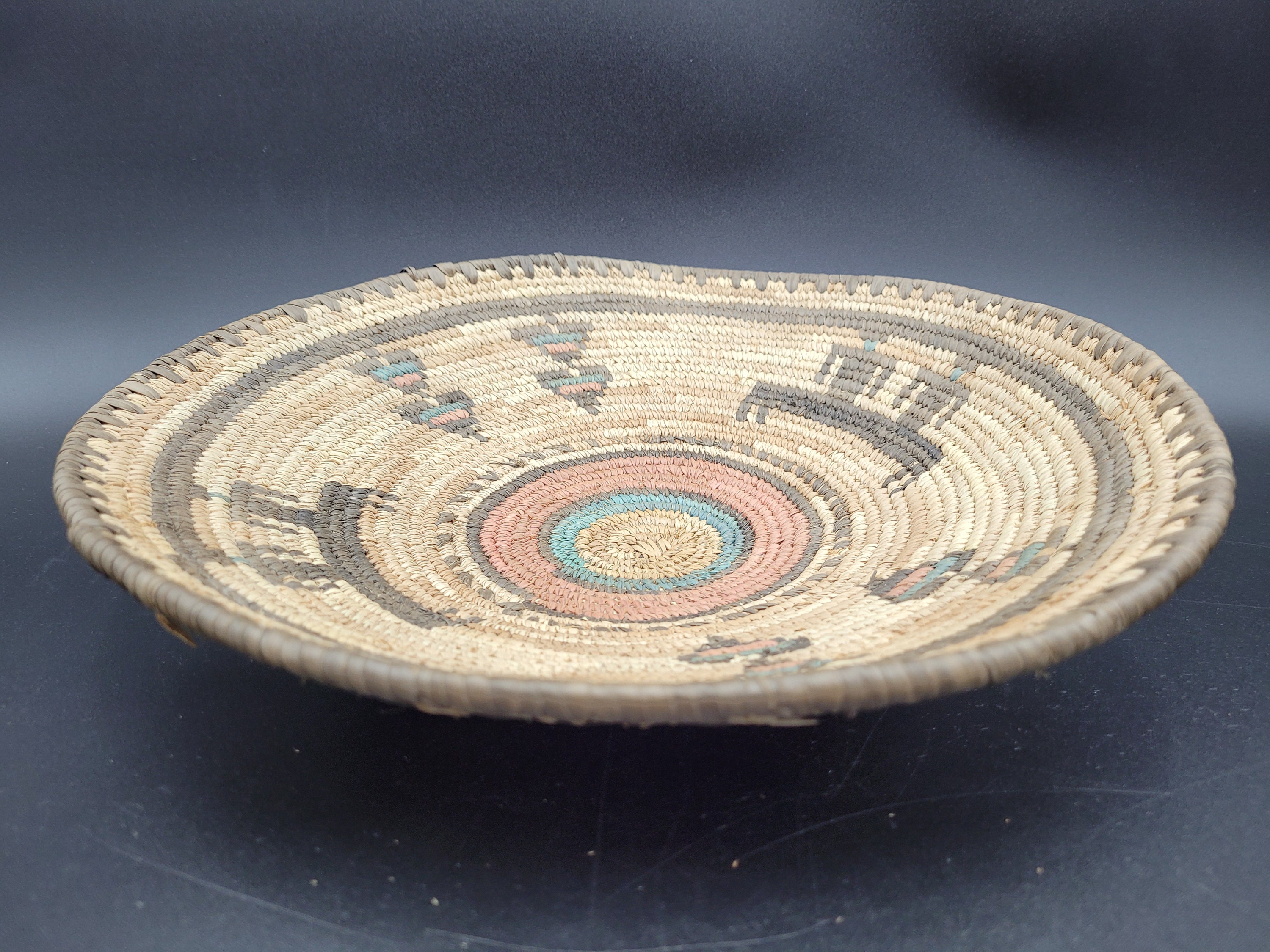 Vintage Native Basket Handmade Southwest Basket Gallery Etsy