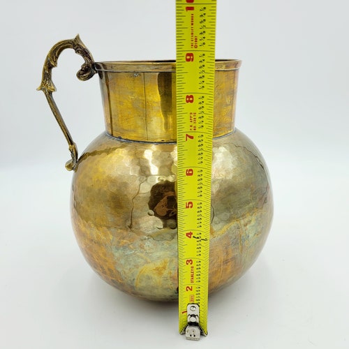 Handmade Vintage Brass Pitcher Planter Pot - Mid Century buy Modern Pot - Boho Eclectic Plant Decor