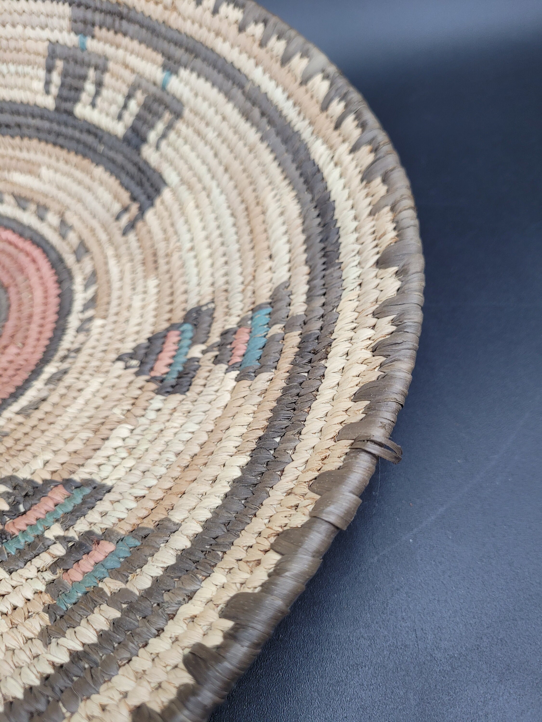 Vintage Native Basket Handmade Southwest Basket Gallery Etsy