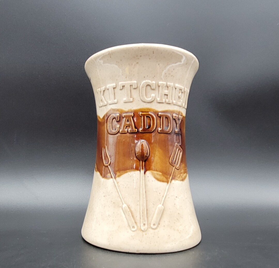 Vintage Kitchen Utensil Holder - Kitchen Caddy - Mid Century Modern ...