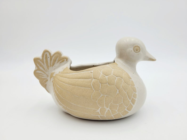 Lion/'s Valley Pottery Boho Eclectic Decor Vintage David Stewart Duck Mid Century Modern Planter