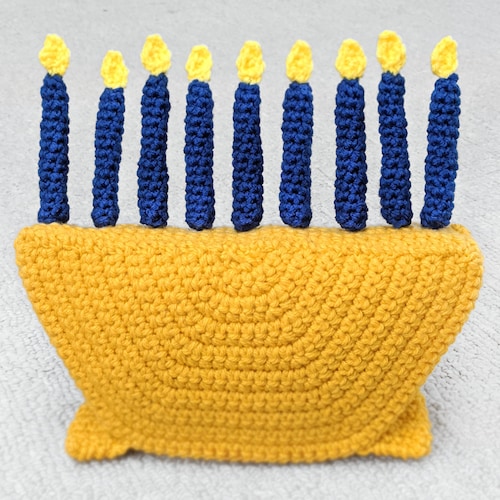 Hanukkah Menorah Crochet DIGITAL PATTERN Hanukkah Toy - Etsy
