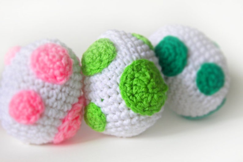 Yoshi Egg Crochet Pattern PDF - Kawaii Crochet, Video Game, Nerdy ...