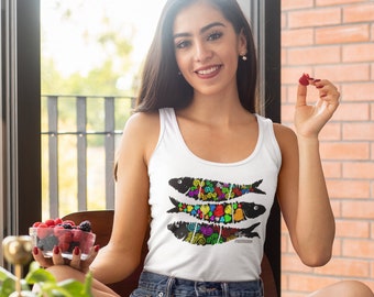 Sardines Street Art Tank (Womens)