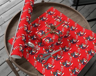Boas Festa Rooster Gift Wrap Paper