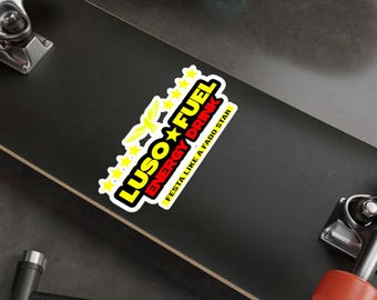 Luso Fuel Energy Drink Kiss-Cut Vinyl Decal