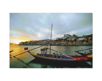 Duoro River Porto Matte Canvas
