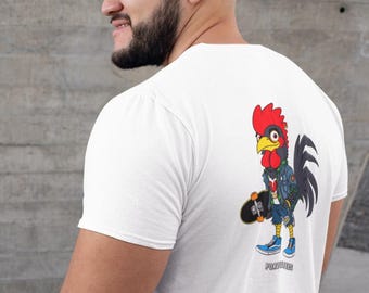 Punk Rock Rooster Graphic Tee