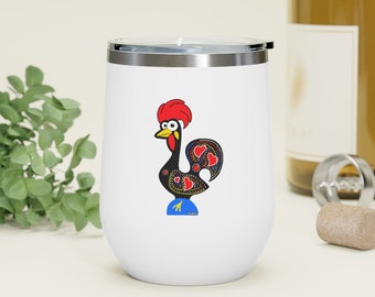 Barcelos Rooster 12oz Insulated Tumbler