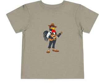Fado Rooster Toddler Tee, Fun Kids Shirt, Animal Lover Gift, Farm Theme Apparel, Cute Toddler Outfit, Playful Fashion