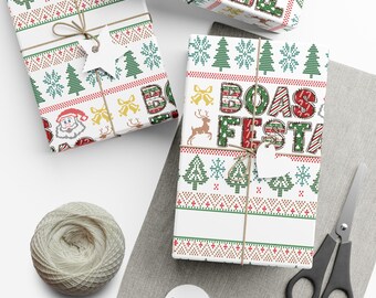 Boas Festas Gift Wrap Paper