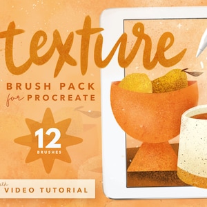 Gladdest Texture Brush Pack (12 Procreate Brushes)
