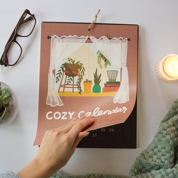 2019 Cozy Calendar - 8.5x11" - January to December 2019 (includes January, February, and March 2020 as bonus months!)