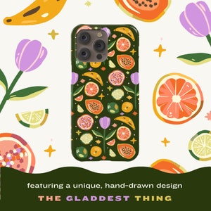 Fresh Fruit & Flowers iPhone Case 15, 15 Plus, 15 Pro, Pro Max, 14, 14 Pro, 14 Plus, 14 Pro Max image 2