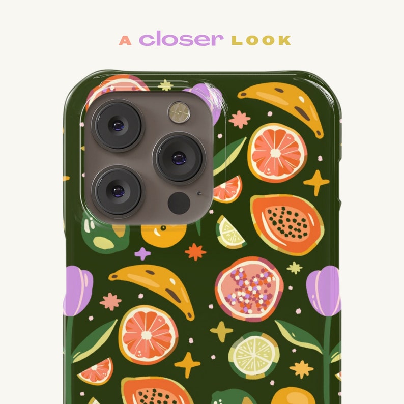 Fresh Fruit & Flowers iPhone Case 15, 15 Plus, 15 Pro, Pro Max, 14, 14 Pro, 14 Plus, 14 Pro Max image 3