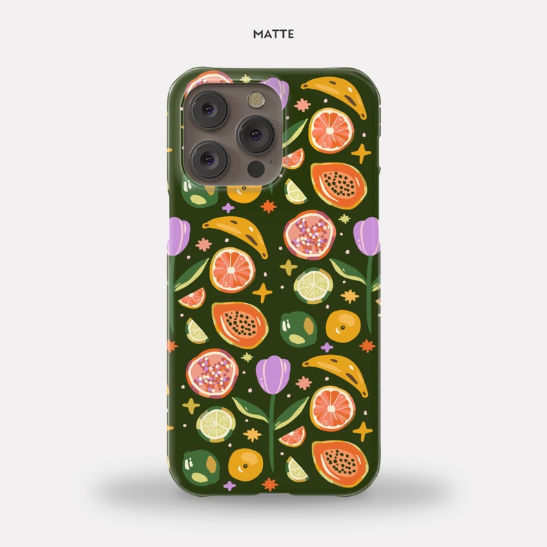 Fresh Fruit & Flowers iPhone Case 15, 15 Plus, 15 Pro, Pro Max, 14, 14 Pro, 14 Plus, 14 Pro Max image 5