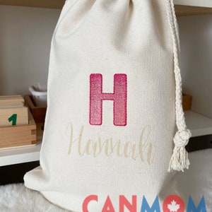 Borsa in cotone sfumato personalizzata