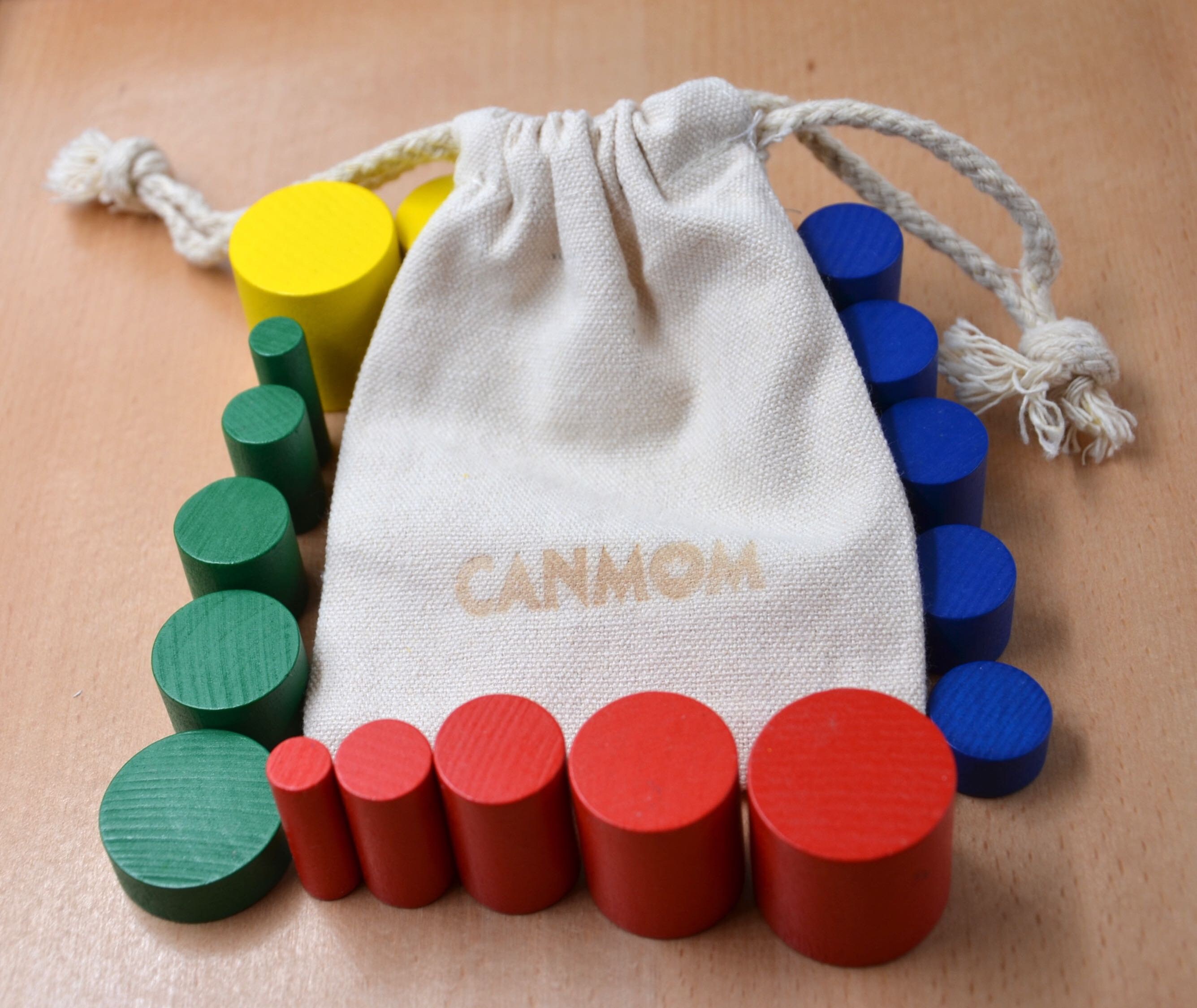 Montessori Wooden Educational Puzzle / Knobless Cylinders Set - Etsy Canada