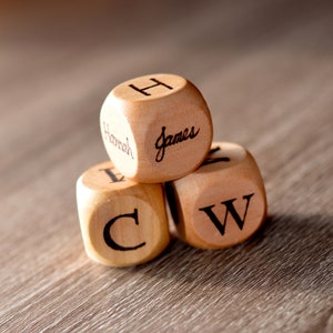Personalized family dice / kids dice / personalized name dice / party gift / family gift