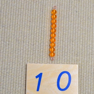 Montessori ten golden bead bars / Montessori Math / Montessori toys / preschooler puzzle / gift for children