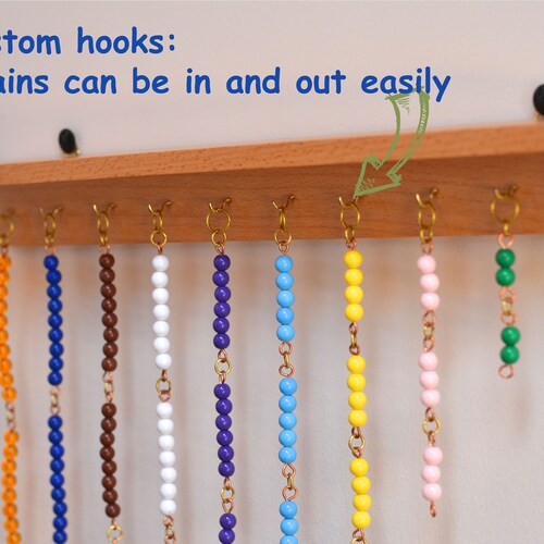 Montessori Short Bead Chains / Math Educational Learning Etsy