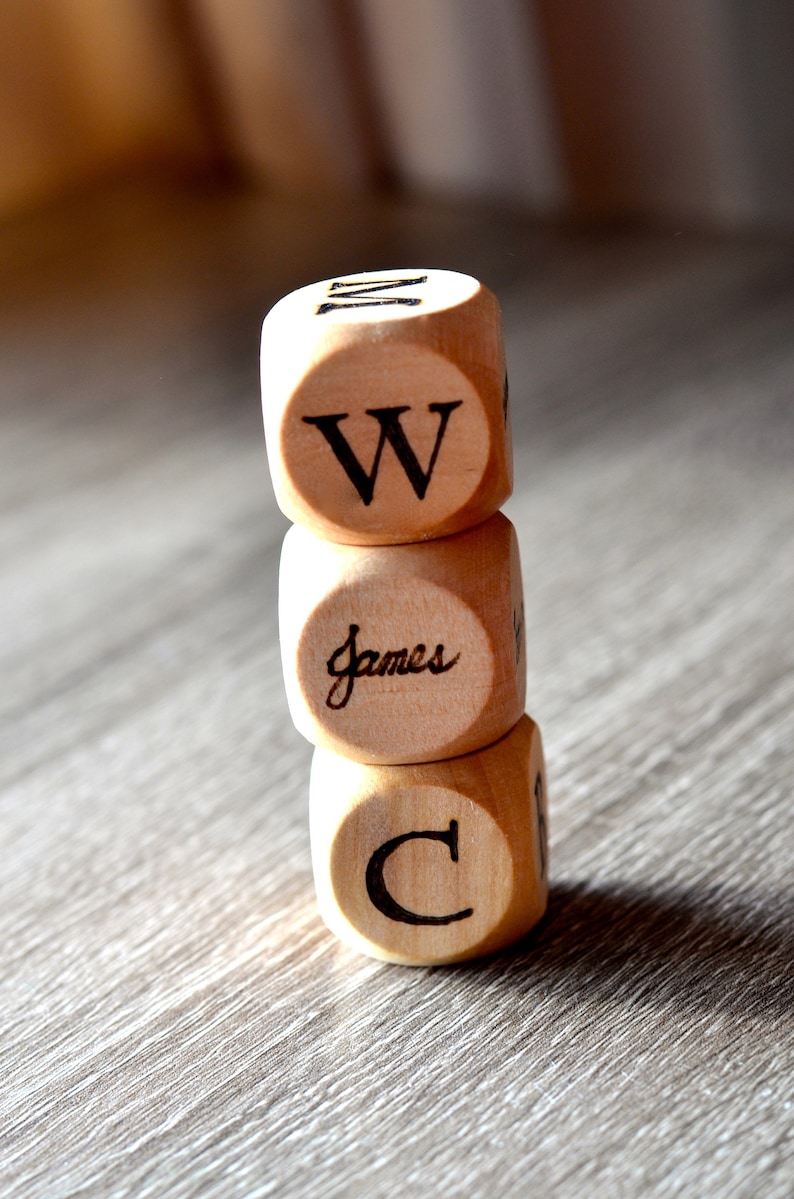 Personalized Family Dice / Kids Dice / Personalized Name Dice Etsy Canada