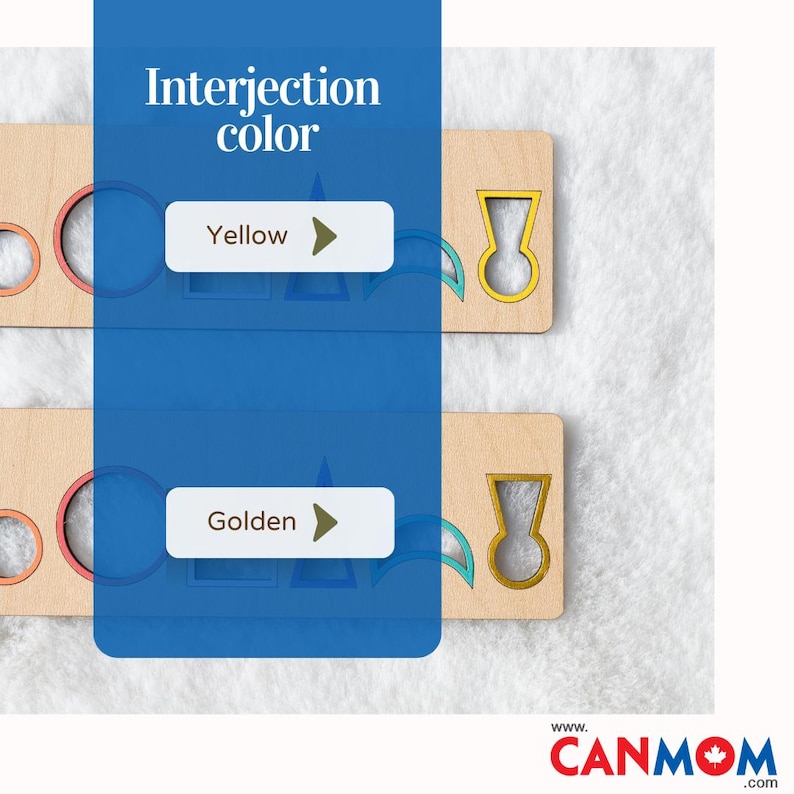 Color-Coded Wooden Montessori Grammar Stencil • 9 Parts of Speech Learning Tool • 9″ × 2″ • Canadian Wood • Duty & Tariff Free image 3