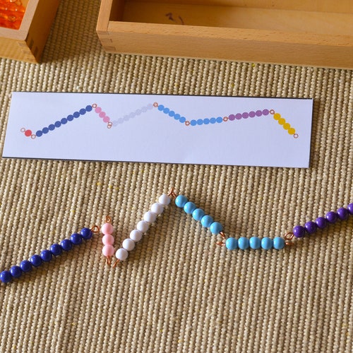 Jeu de maths Montessori make 10 / jeu de serpent / jeu de 10 additions / maths pour la maternelle / maths à la maison / cadeau éducatif pour enfants / sac occupé