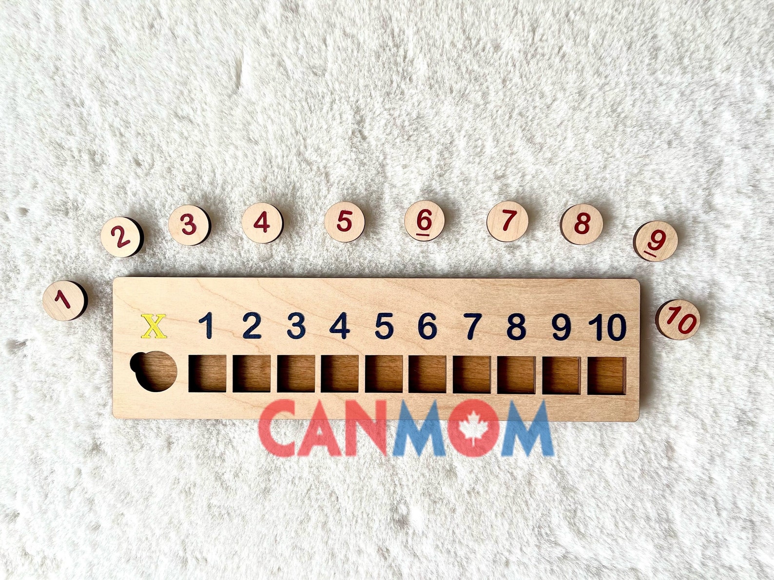 Montessori Multiplication Chart: Handmade Maple Wood Times Table - Etsy