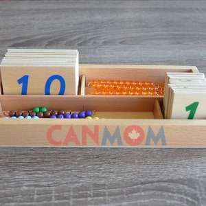 Montessori double digits learning place value math set